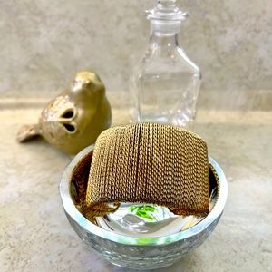 Brass wired cuff bracelet